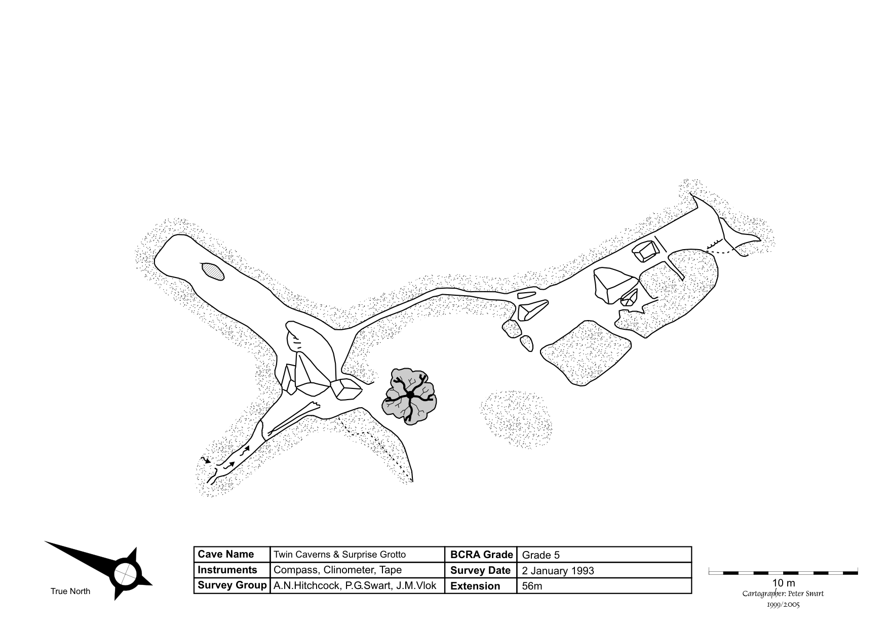 Survey — Twin Caverns Cave