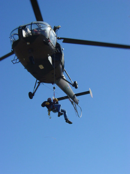 Allouette hoisting practice at Ysterplaat 00348