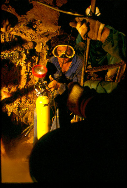 diving Cango sump February 1980   2