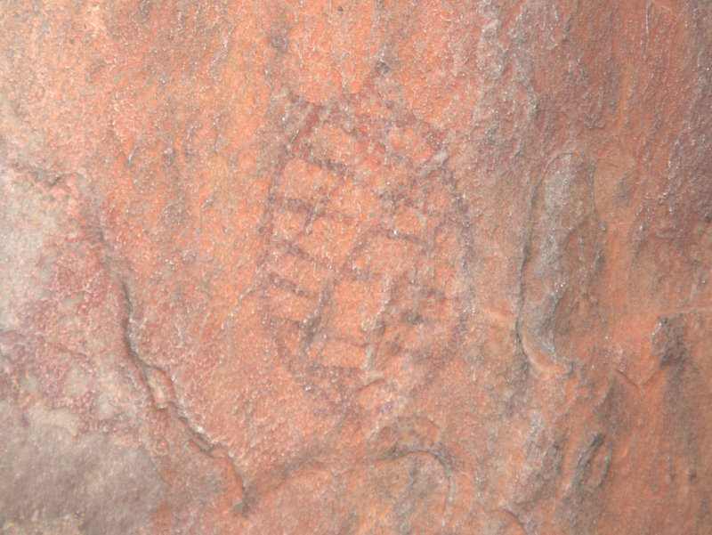 Whitchers Cave geometric painting next to main cave DSC 6797